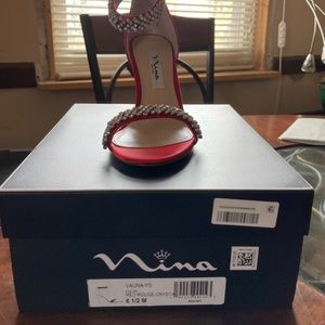 Red Rouge Crystal Heels